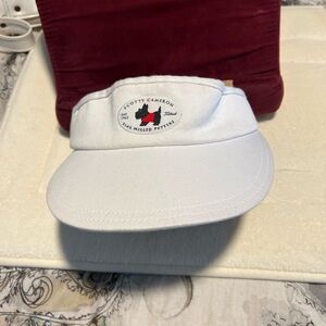 Titleist White Golf Visor with Black Script Logo